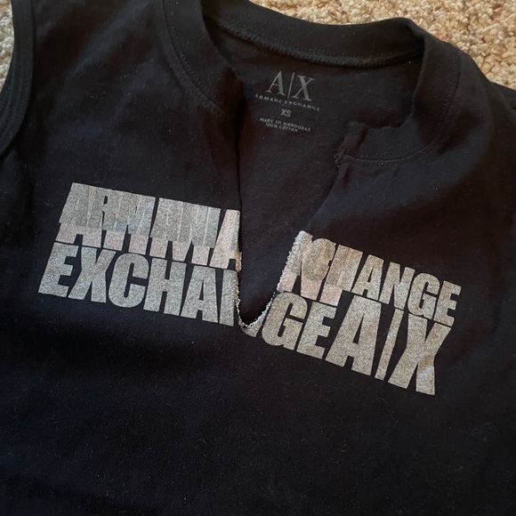 Black Armani Exchange top - Picture 2 of 3